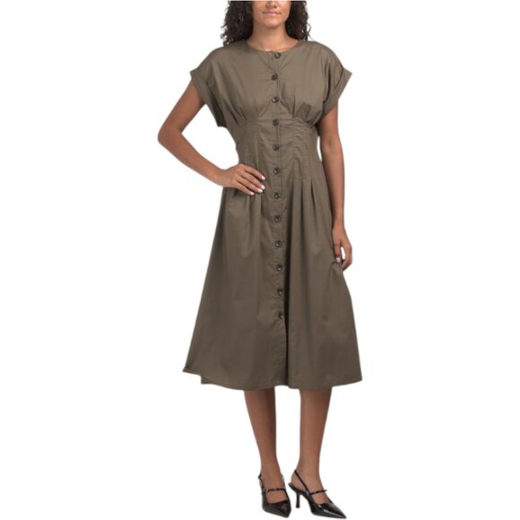 Calvin Klein Dresses & Skirts - CALVIN KLEIN Button Down Seamed Shirt Dress